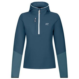 2117 of Sweden Gyljen Waffle Hoodie Fleecejacke f&uuml;r Damen | blau