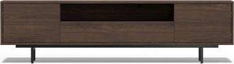 Comfort Pointe Avichi Walnut Laminate 3 Door TV Console
