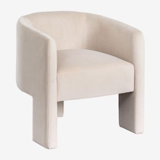 Sklum Sklum - Pack De 4 Sillas De Comedor En Terciopelo Xastru Beige