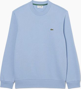 Lacoste Mens Lacoste Fleece Crew Sweatshirt Light Blue - Size: 42