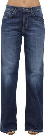 Dondup Wide Leg Denim Stretch Jeans