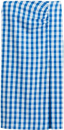 La Redoute Collections Lange rok met lendendoekeffect, geruit