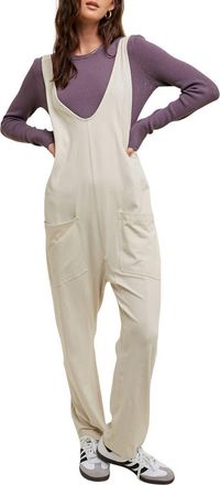 Wishlist Knit Open Back Jumpsuit in Ecru at Nordstrom Rack, Size Medium