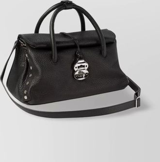 Zanellato shoulder bags with detachable strap and studded texture