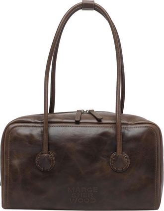 Marge Sherwood Washed Brown Soft Boston Shoulder Bag