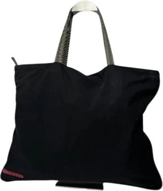 Prada Pre-owned Vintage Tote Bag - Dames - Vintage Shopper - Zwart - ONE Size - Polyester - Vintage