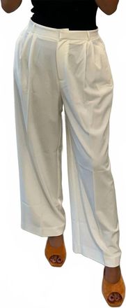 Mijeong Park Wide Leg Tailored Trousers In Ivory