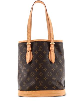 Louis Vuitton Petit Monogram Canvas bucket bag - Marrone
