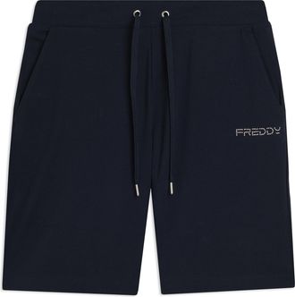 Freddy Pantaloni Corti in Jersey con Coulisse e Logo FREDDY