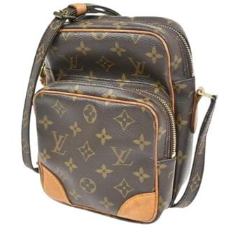 Louis Vuitton Pre-owned Cross Body Bags, unisex, Brown, Size: ONE SIZE Pre-owned Vintage Canvas Cross Body Bag