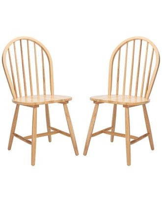 Safavieh Set of 2 Camden Spindle Dining Chairs