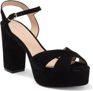 Stuart Weitzman Ivona Platform Sandal in Black at Nordstrom Rack, Size 10.5