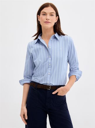 Lauren Ralph Lauren Womens Pinstriped poplin shirt