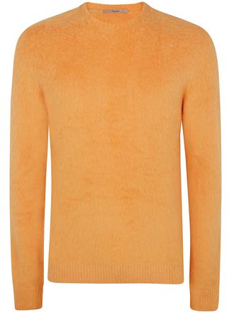 Nuur Long Sleeves Pressed Gauze Round Neck Sweater