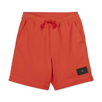Yohji Yamamoto Heren Y-3 Organic Cotton Korte Broek in Oranje