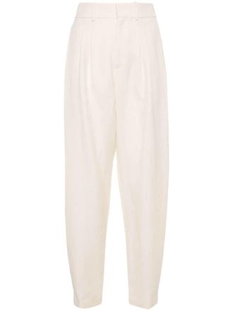 Ralph Lauren Collection high-waisted tapered trousers - Neutrals