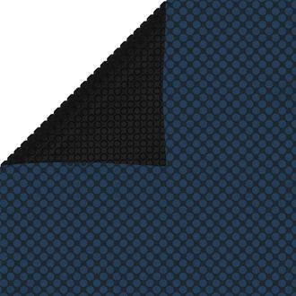 vidaXL Cubierta Solar De Piscina De Pe Flotante Negro Y Azul 1200x600cm Vidaxl