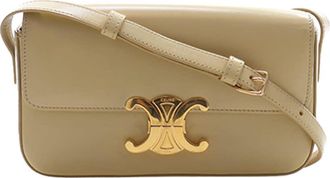 Celine Pre-owned Celine Shiny Calfskin Triomphe Claude Shoulder Bag Ladies TNE2IZNAJHLLLP4U