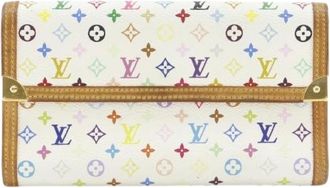 Louis Vuitton Pre-owned Wallets, female, Multicolor, Size: ONE SIZE Pre-owned Monogram Multicolore Trifold Long Wallet