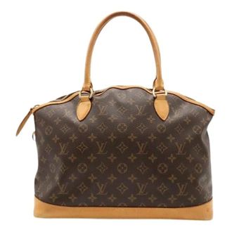 Louis Vuitton Pre-owned Vintage Canvas Handbag - Dames - Pre-owned - Bruin - Maat: ONE Size Leer