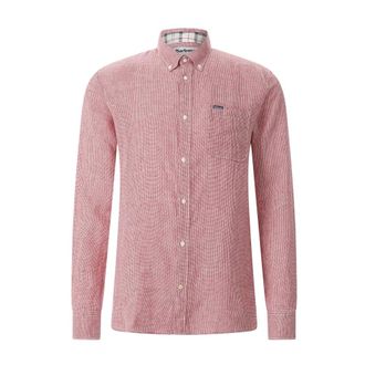 Barbour Casual Shirts - Heren - Casual Overhemden - Rood - M - Leer - Overhemden