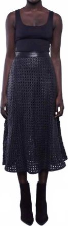 Dea Hope Macrame Skirt In Black