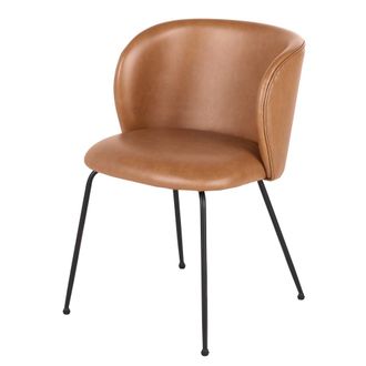 Maisons du monde Silla de acero camel y negro