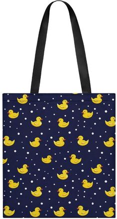 Generic Yellow Rubber Duck Tote Bag for Women Men Shoulder Bags Purses Pouch Handbags
