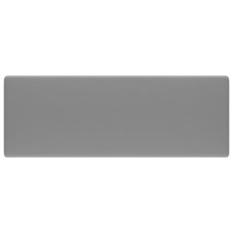 Berkfield Home Luxury Basin Overflow Square Matt Light Grey 41x41 cm Ceramic