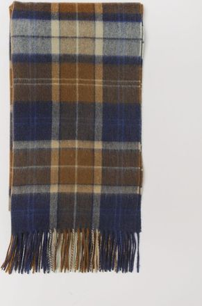 Barbour Sciarpa in lana con motivo tartan e fondo sfrangiato