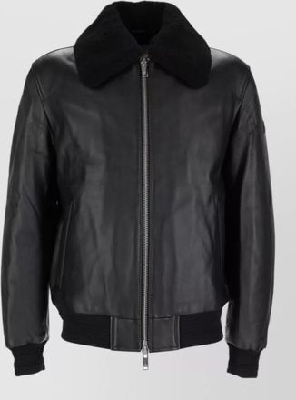 Moose Knuckles lamb leather coat