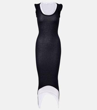 Alaia Ribbed-knit midi dress