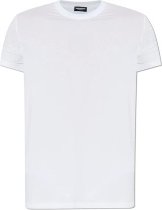 Dsquared2 Tops, Heren, Wit, XL, Ondergoed T-shirt