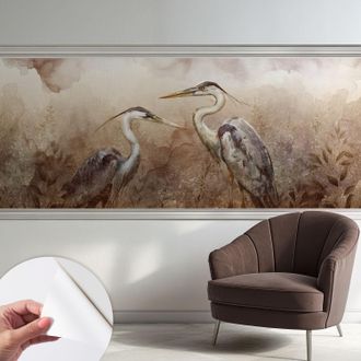 Tulup Fotomurale Adesivo - Murale Da Parete - Carta Da Parati Autoadesiva - Design Parete Moderno - Uccelli Eleganti 250x104 Cm