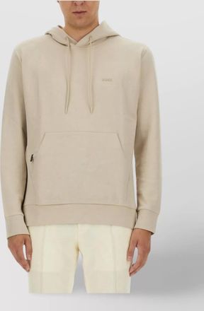 HUGO BOSS logo hooded sweatshirt drawstring