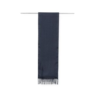 Ferragamo Geometric-print Fringed Scarf
