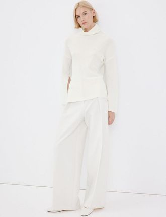 Mango Pullover maglia collo alto bianco sporco - Donna - XS - MANGO