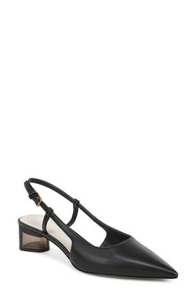 Franco Sarto Amelie Slingback Pointed Toe Pump in Black at Nordstrom, Size 5.5
