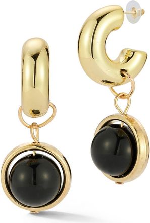 Glaze Jewelry Drop Hoop Earrings in Gold at Nordstrom Rack