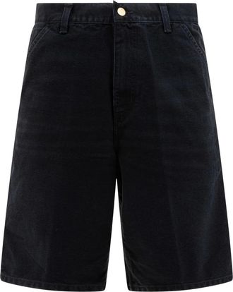 Carhartt Work in Progress Single Knee Shorts - Heren - Korte broeken - Zwart - Maat: W30 Katoen