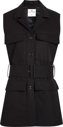 Courr&egrave;ges Utility Belt Cotton top - Black - 34 (UK6 / XS)