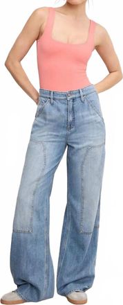 Good American Good Standard Carpenter Jeans In Indigo