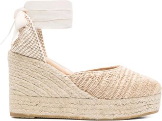 Maneb&igrave; 100mm lace-up espadrilles - Neutrals