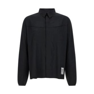 SATISFY Light Jackets, male, Black, Size: L Ambientwarp River Shirt