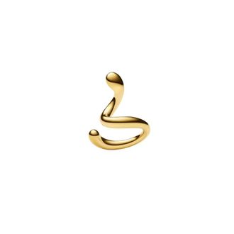 Maria Black Ear Cuff Coil Whirl - female - Maria Black - Earrings - Yellow - ONE SIZE - Accessories