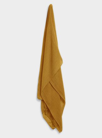 Simons Womens Rolled trim solid scarf