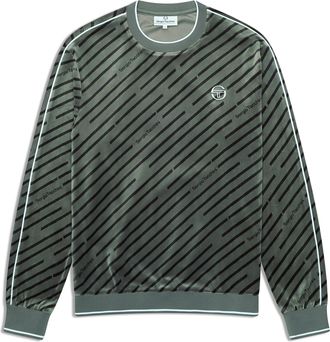 Sergio Tacchini Obliquo Velour Crewneck