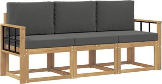vidaXL Conjunto De Sof&aacute;s De Exterior 3 Uds. Vidaxl