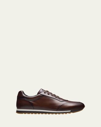 Magnanni Mens Ibiza II Leather Low-Top Sneakers