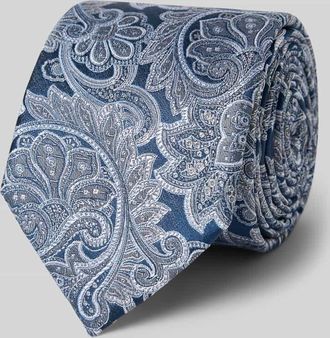 Willen Krawattenfabrik Krawatte aus Seide im Allover-Look (7 cm) in Mittelgrau, Gr&ouml;&szlig;e 1